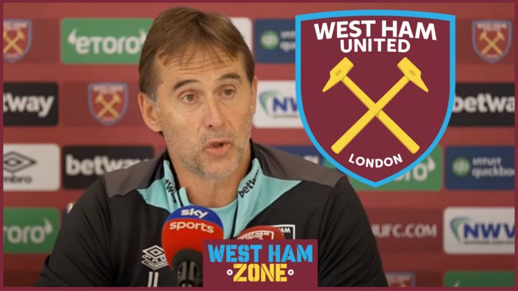 West Ham United manager Julen Lopetegui