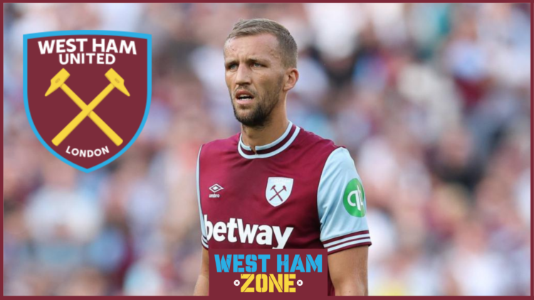 Picture of West Ham midfielder Tomas Soucek