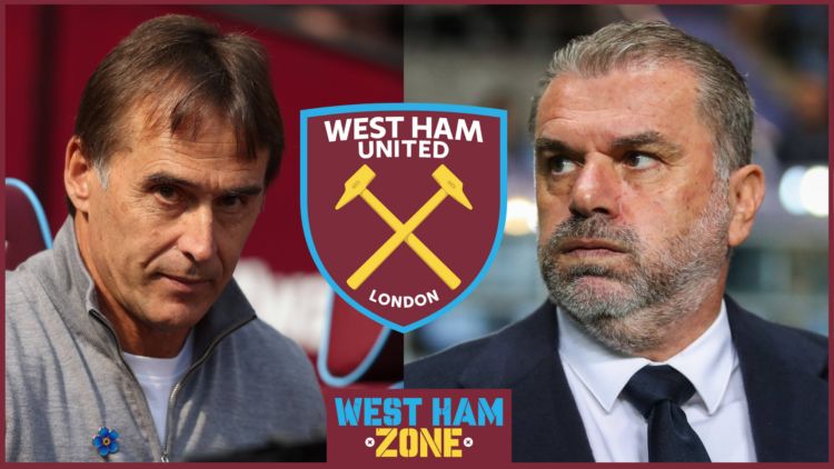 West Ham Ange Postecoglou Julen Lopetegui