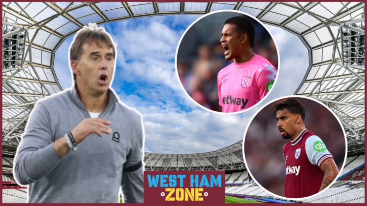 Julen Lopetegui, Alphonse Areola, Lucas Paqueta, West Ham
