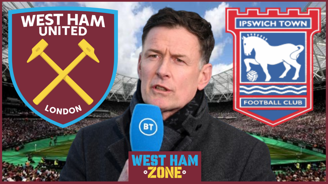 Chris Sutton, West Ham United badge, Ipswich Town badge