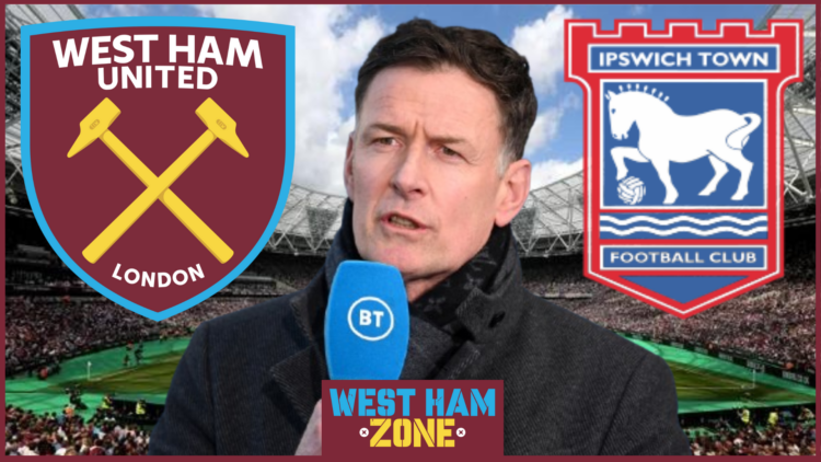 Chris Sutton, West Ham United badge, Ipswich Town badge