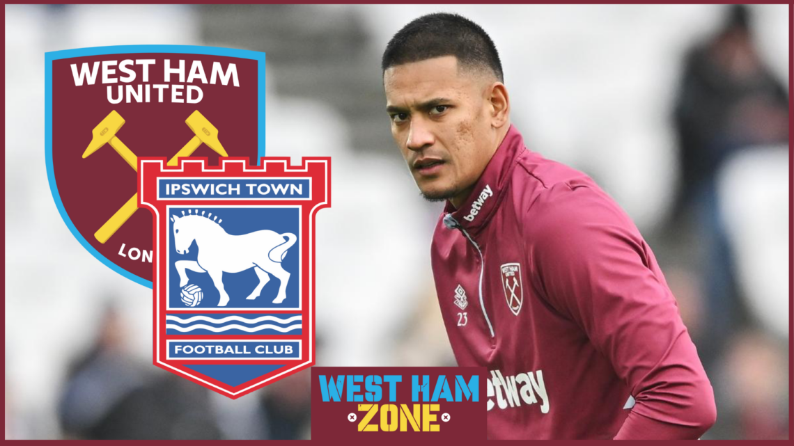 Alphonse Areola ,West Ham and Ipswich badges