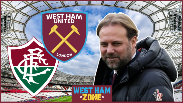 Jhon Arias, Tim Steidten, West Ham badge, Fluminense badge