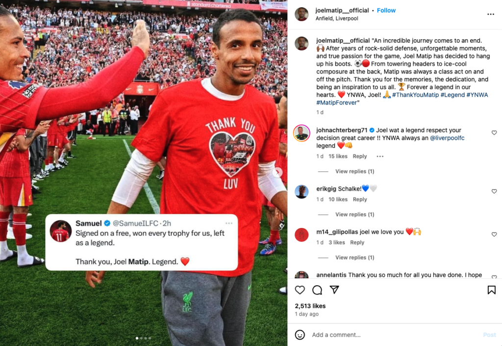 Joel Matip Instagram
