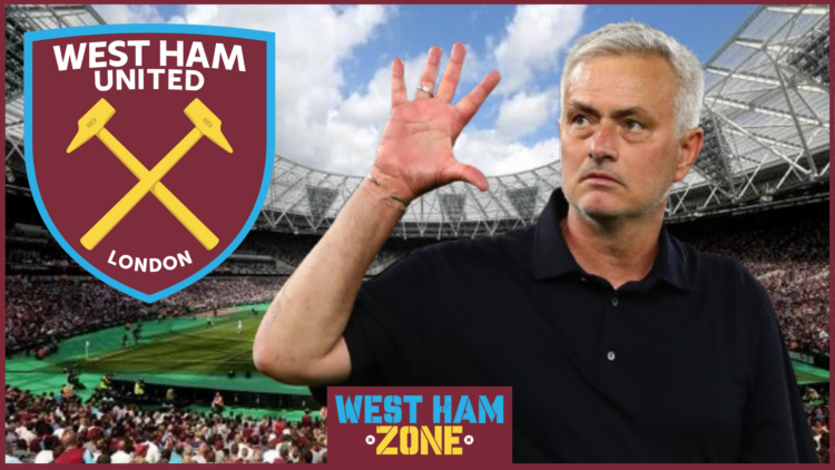 Jose Mourinho, West Ham United badge