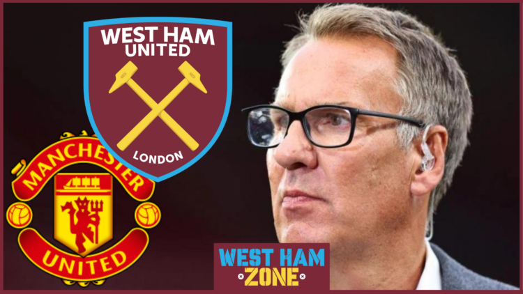 Paul Merson, West Ham United badge, Manchester United badge