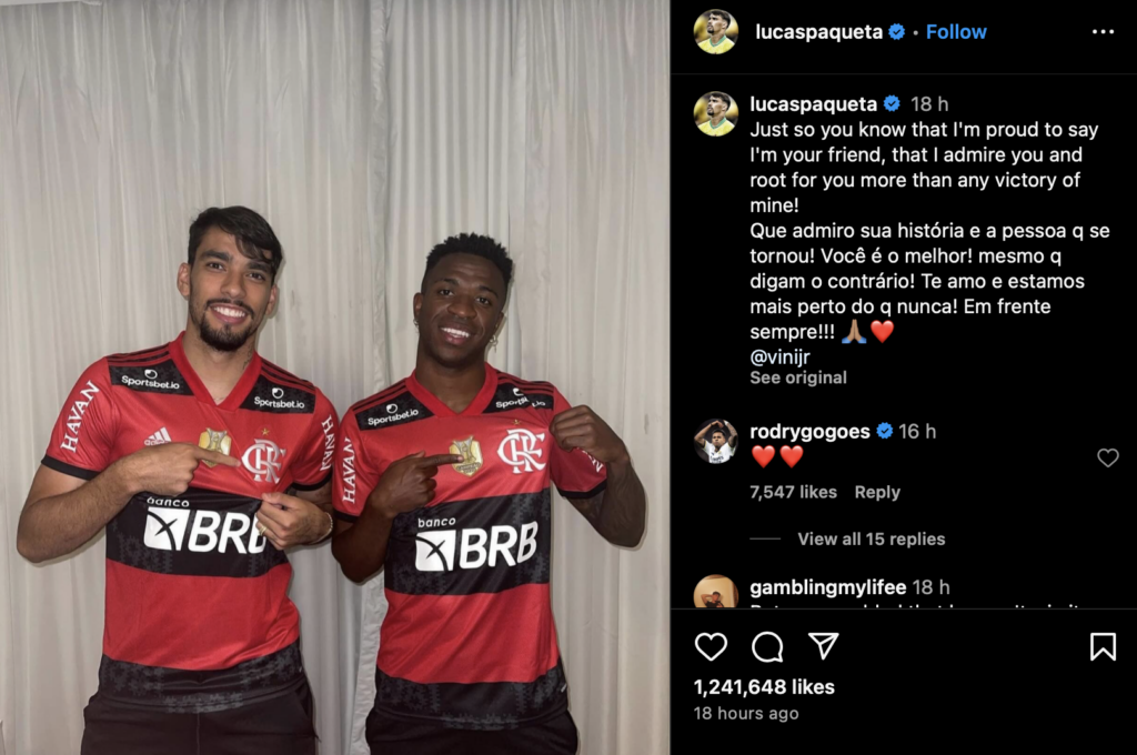 Lucas Paqueta Vinicius Jr West Ham