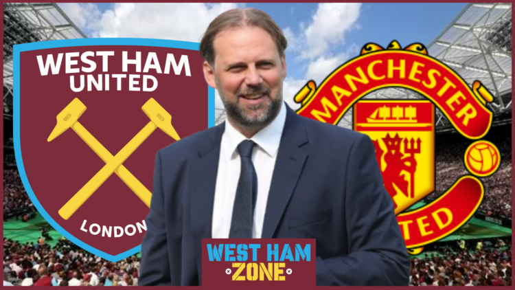 Tim Steidten, West Ham United badge, Manchester United badge