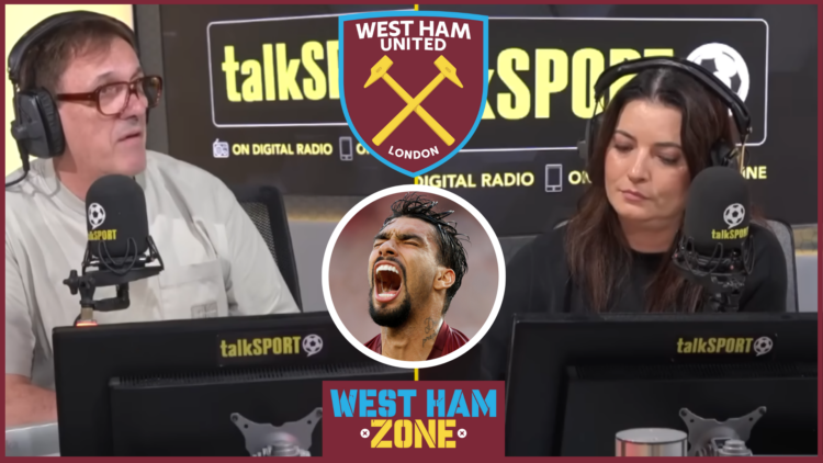 Tony Cascarino, Natalie Sawyer, Lucas Paqueta, West Ham United badge