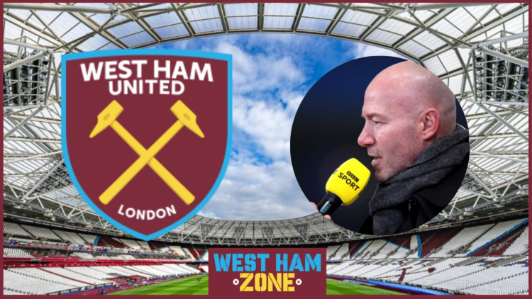 Alan Shearer, West Ham United badge