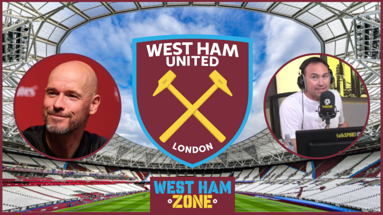 West Ham badge, Jason Cundy, Erik Ten Hag, London Stadium