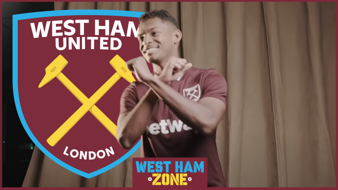 West Ham badge, Luis Guilherme