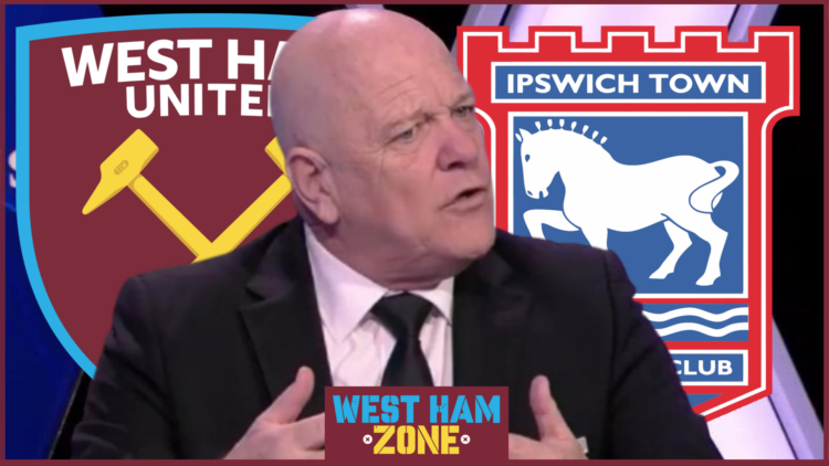 West Ham badge, Ipswich Town badge, Andy Gray