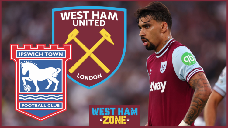 West Ham United Ipswich Town Lucas Paqueta