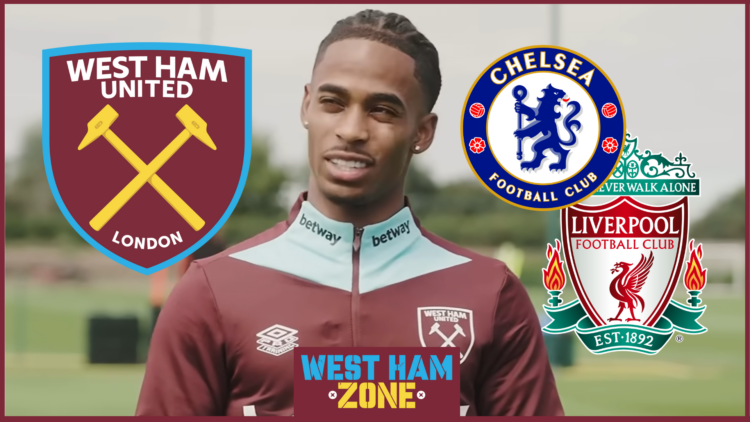 Crysencio Summerville West Ham Chelsea Liverpool badges