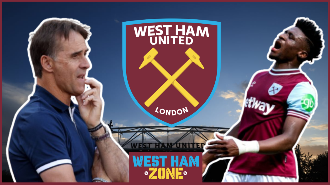 Julen Lopetegui Mohammed Kudus West Ham United badge