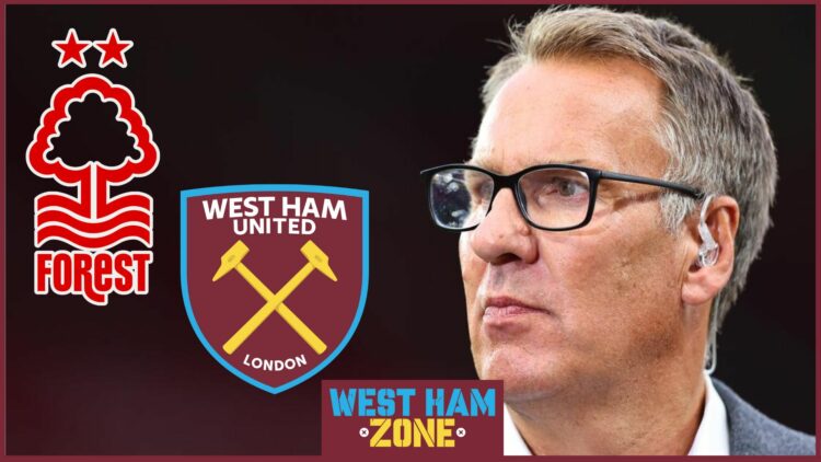 Nottingham Forest badge, West Ham United badge, Paul Merson
