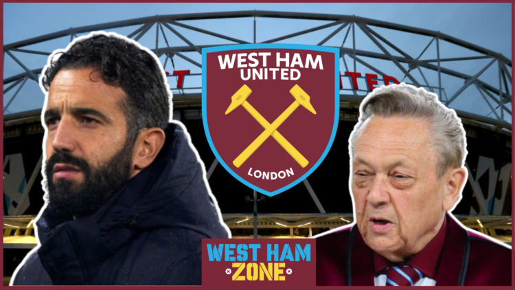Ruben Amorim David Sullivan West Ham badge