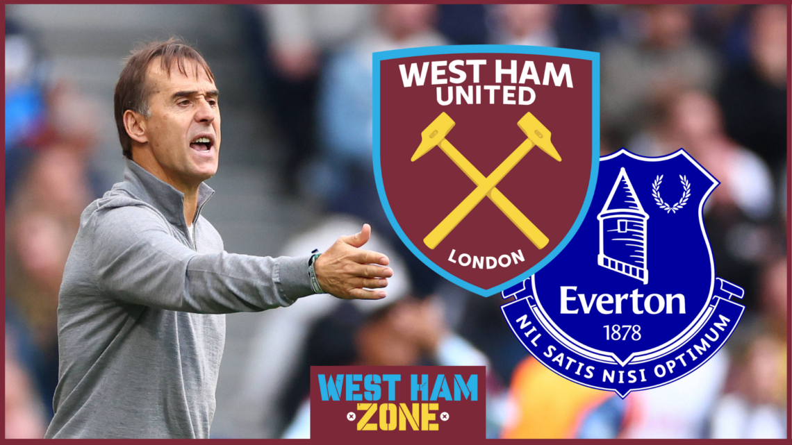Julen Lopetegui West Ham Everton badges