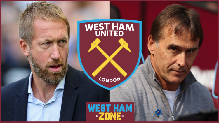 Graham Potter Julen Lopetegui West Ham