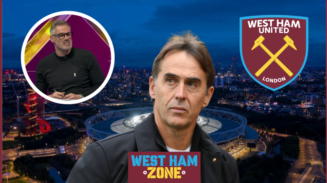 Jamie Carragher, Julen Lopetegui, West Ham badge