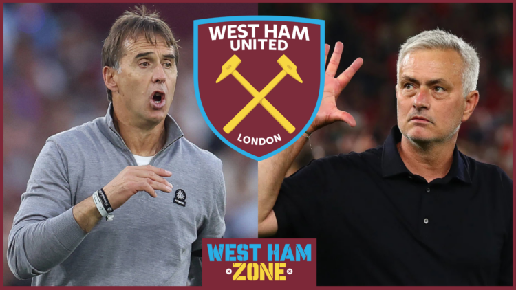 Julen Lopetegui, Jose Mourinho, West Ham United badge