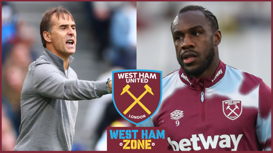 Julen Lopetegui, Michail Antonio, West Ham badge