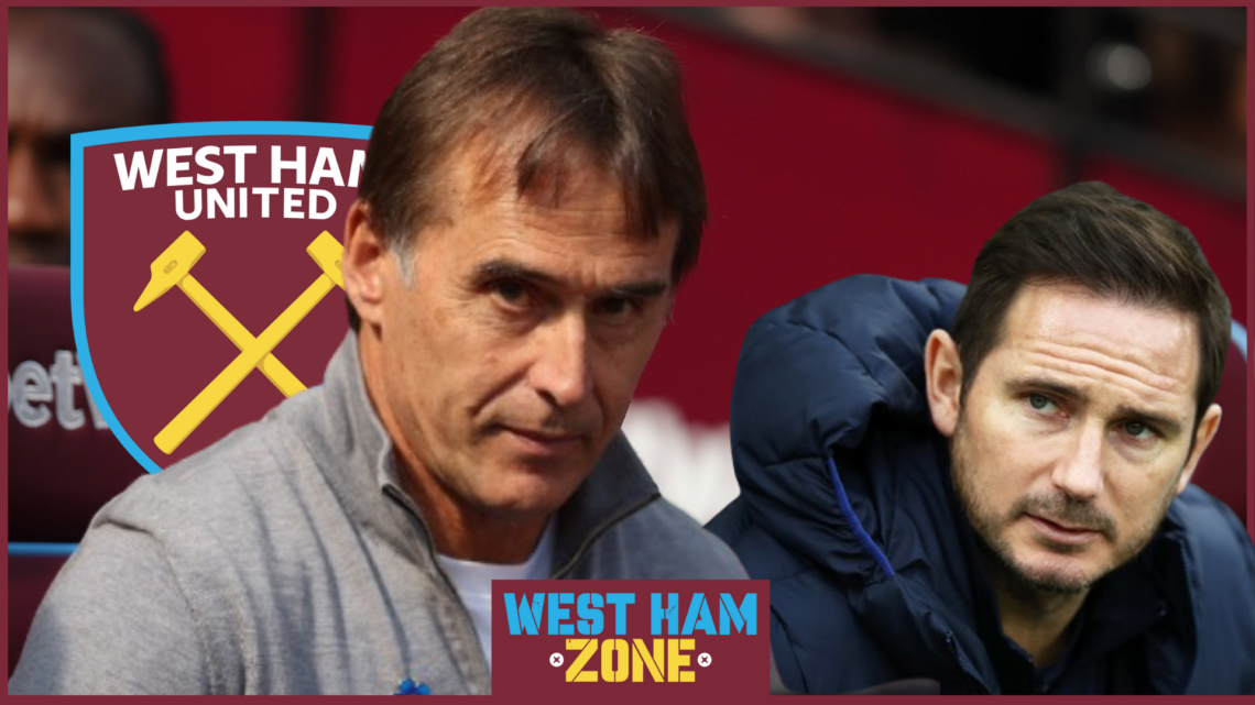 Julen Lopetegui, Frank Lampard, West Ham badge