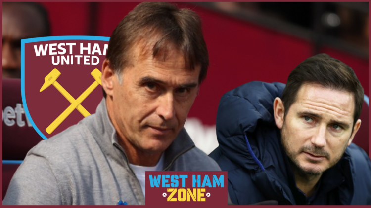Julen Lopetegui, Frank Lampard, West Ham badge
