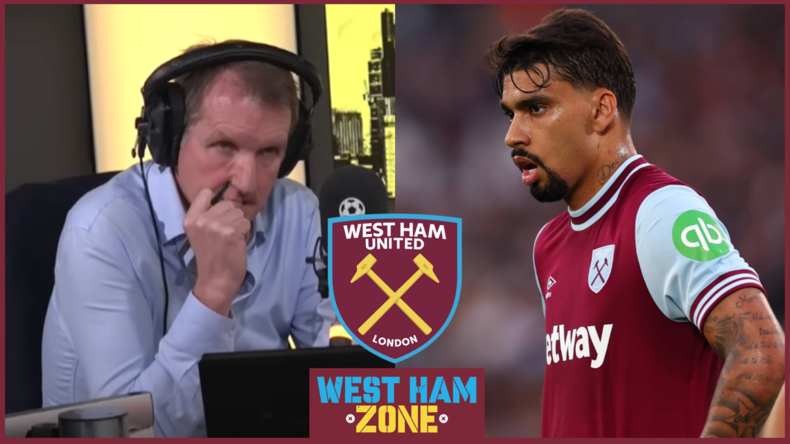 Lucas Paqueta, Henry Winter, West Ham badge