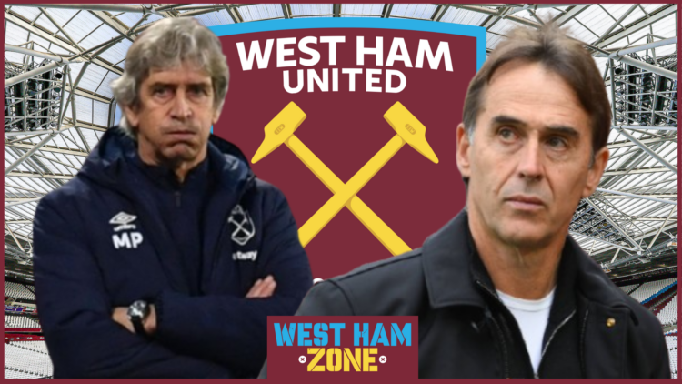 Manuel Pellegrini, Julen Lopetegui, West Ham badge