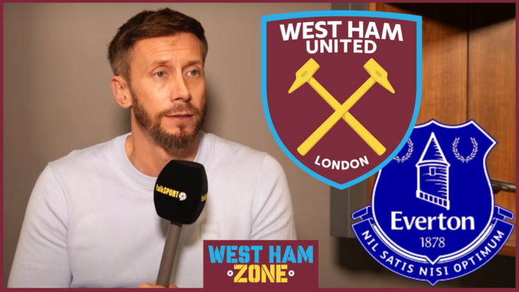 Sam Matterface, West Ham United badge, Everton badge