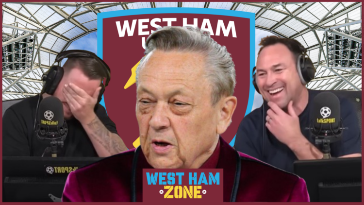 Jamie O'Hara, David Sullivan, Jason Cundy, West Ham badge