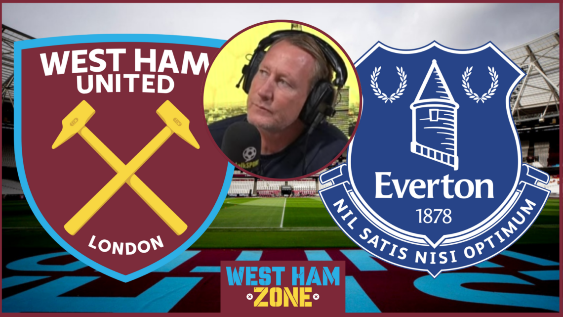 West Ham badge, London Stadium, Everton badge, Ray Parlour talkSPORT