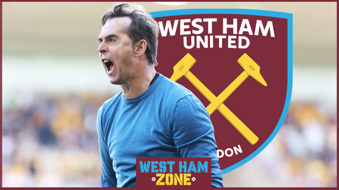 West Ham badge, Julen Lopetegui