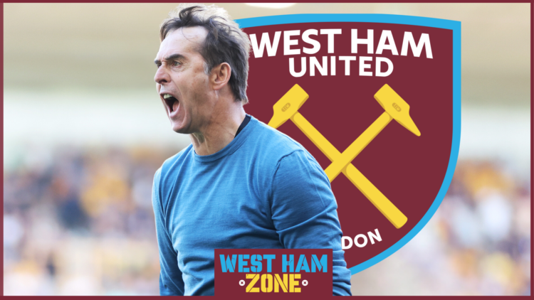 West Ham badge, Julen Lopetegui
