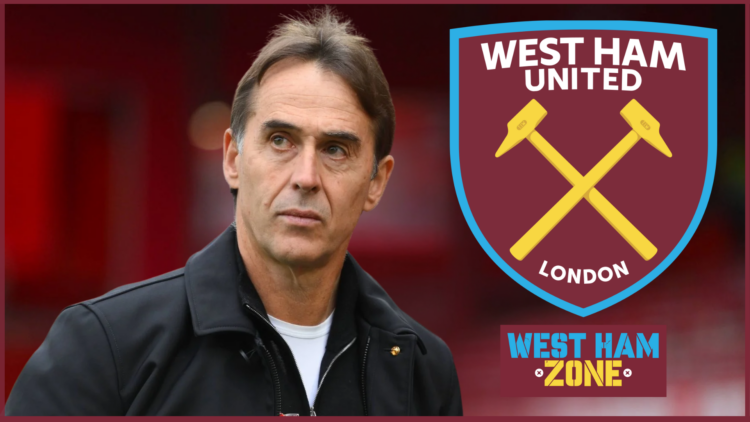 West Ham badge, Julen Lopetegui