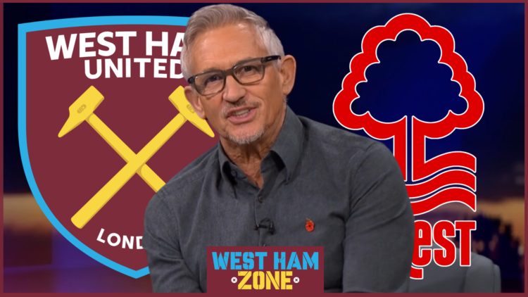West Ham Nottingham Forest Lineker