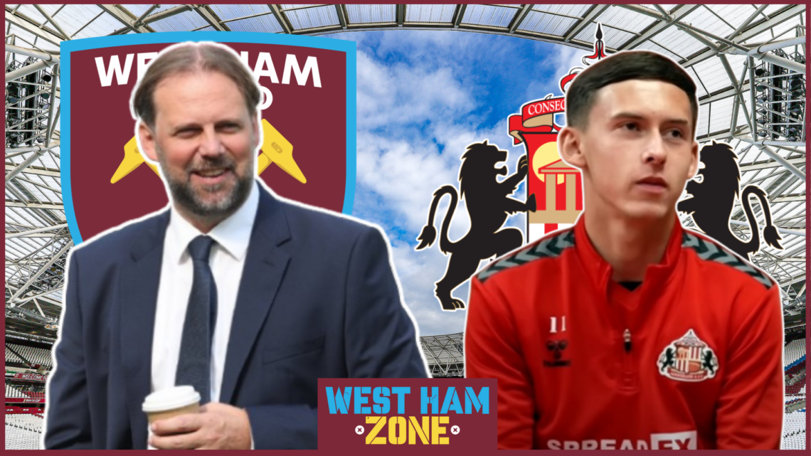 Tim Steiden, Chris Rigg, West Ham badge, Sunderland badge