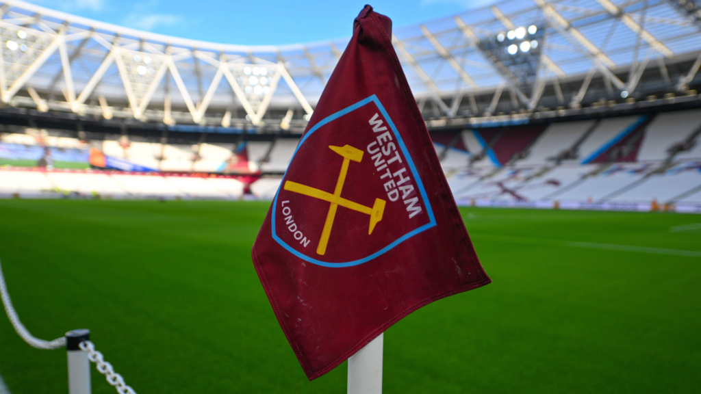 West Ham flag at London Stadium
