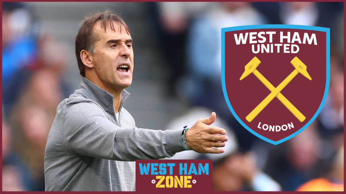 West Ham badge, Julen Lopetegui