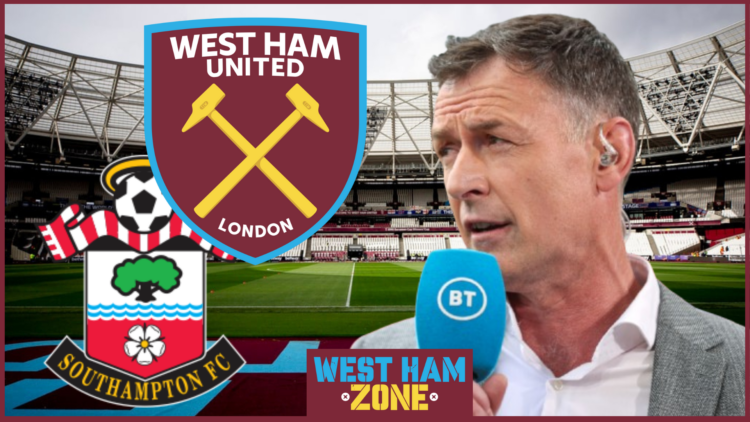 Chris Sutton, West Ham United badge, Southampton badge