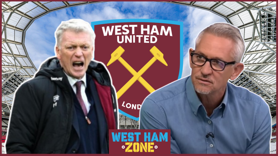 David Moyes, Gary Lineker, West Ham badge