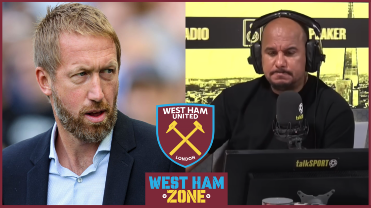 Graham Potter, Gabby Agbonlahor, West Ham badge