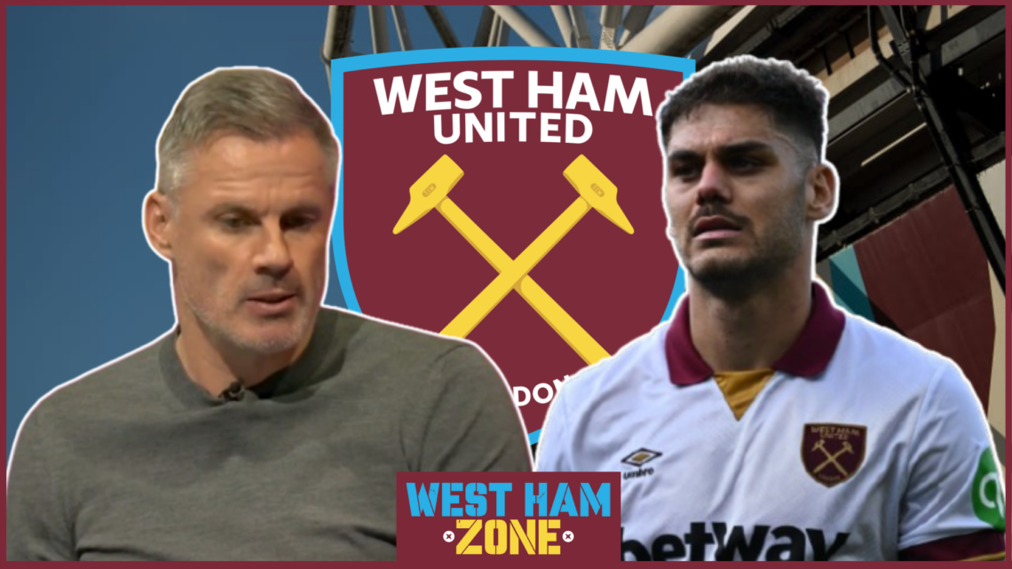 Jamie Carragher, Konstantinos Mavropanos, West Ham badge
