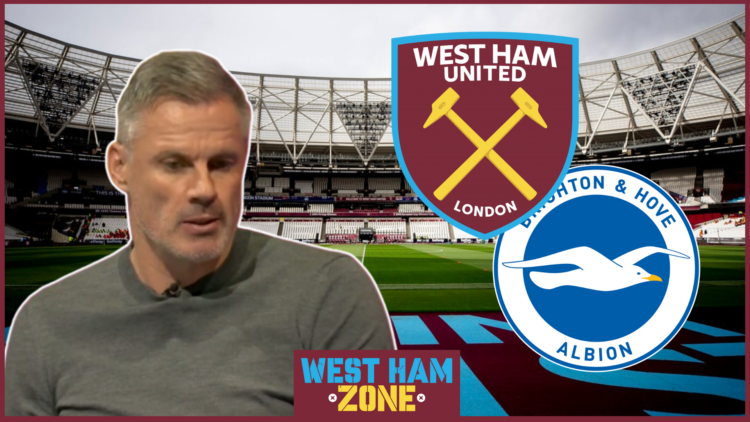 Jamie Carragher, West Ham badge, Brighton badge