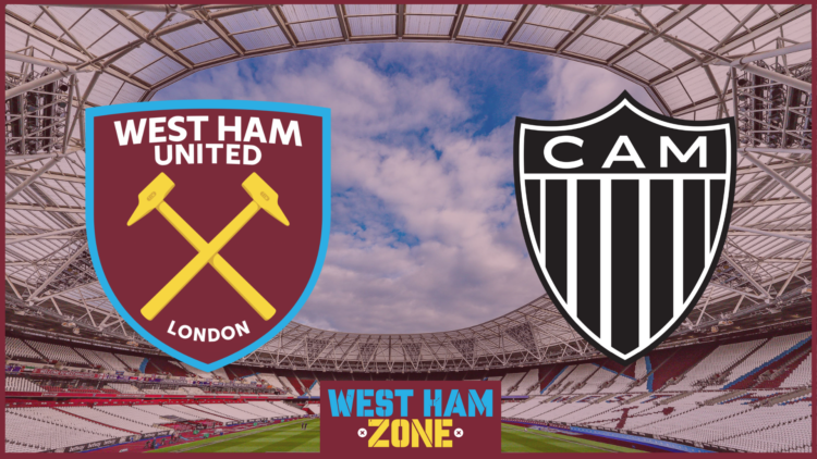 Luizao, West Ham badge, Atletico Mineiro badge