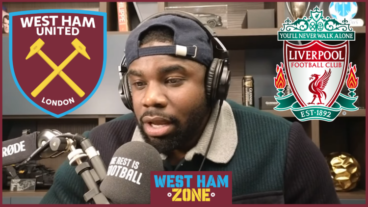 Micah Richards, West Ham United badge, Liverpool badge