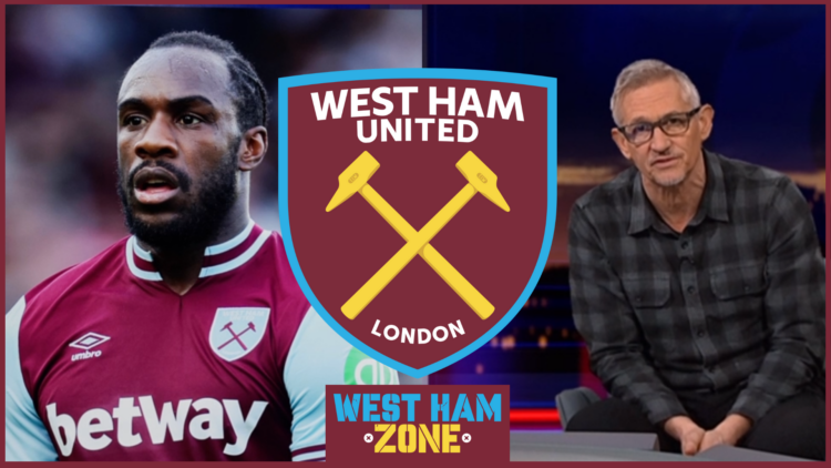 Michail Antonio, Gary Lineker, West Ham